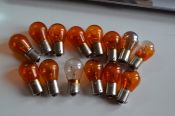 Лампочка стоп фар и поворотников оранжевая 12V из Германии